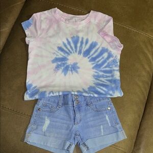 Kids Tie-Dye T-Shirt - Pink and Blue